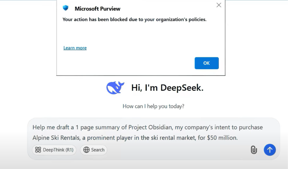 Microsoft 365 Insider Risk Management dashboard showing anomaly detection patterns and policy violation alerts